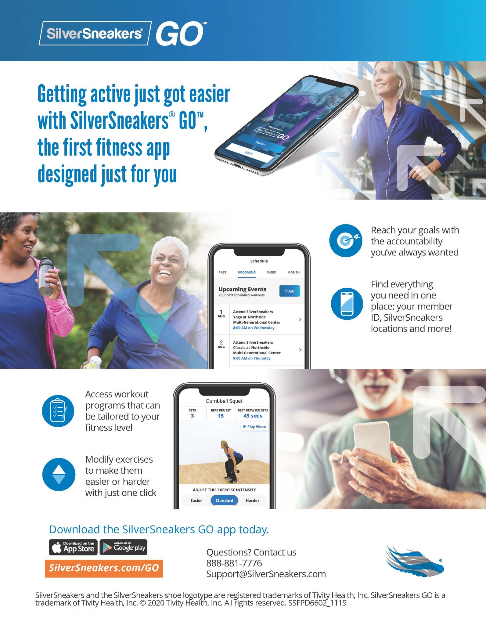 Keep Active, Fit, and Connected:   SilverSneakers GO